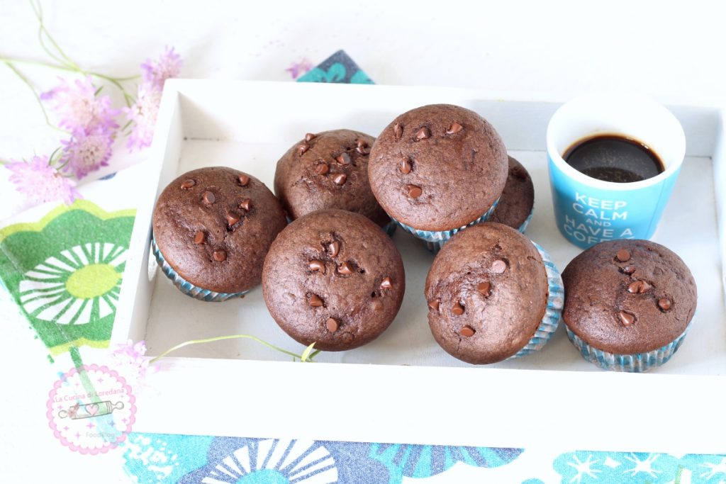 muffin de duplo chocolate
