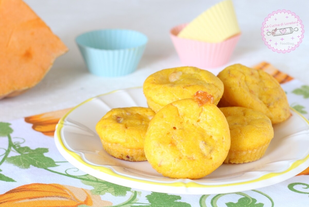 MUFFIN SALGADOS DE ABÓBORA COM SPECK gostosos e saborosos