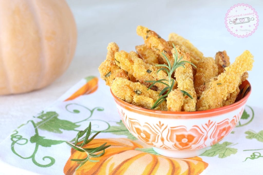 palitos de abóbora assados