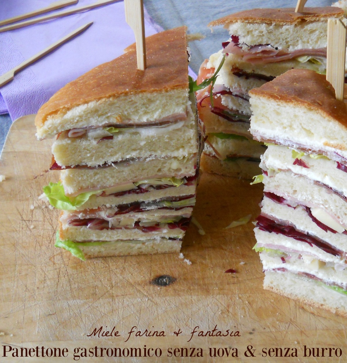 Panetone gastronômico sem ovos nem manteiga.