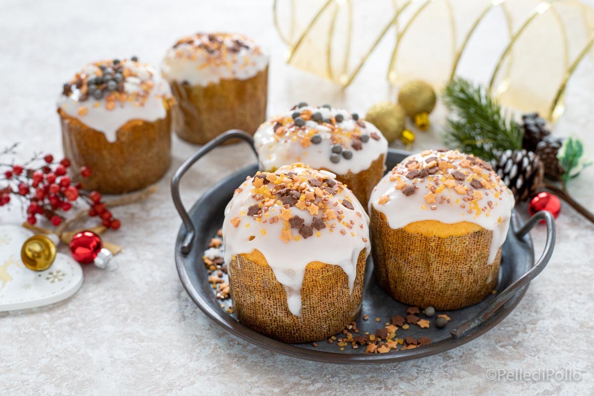 Mini panetones glaçados