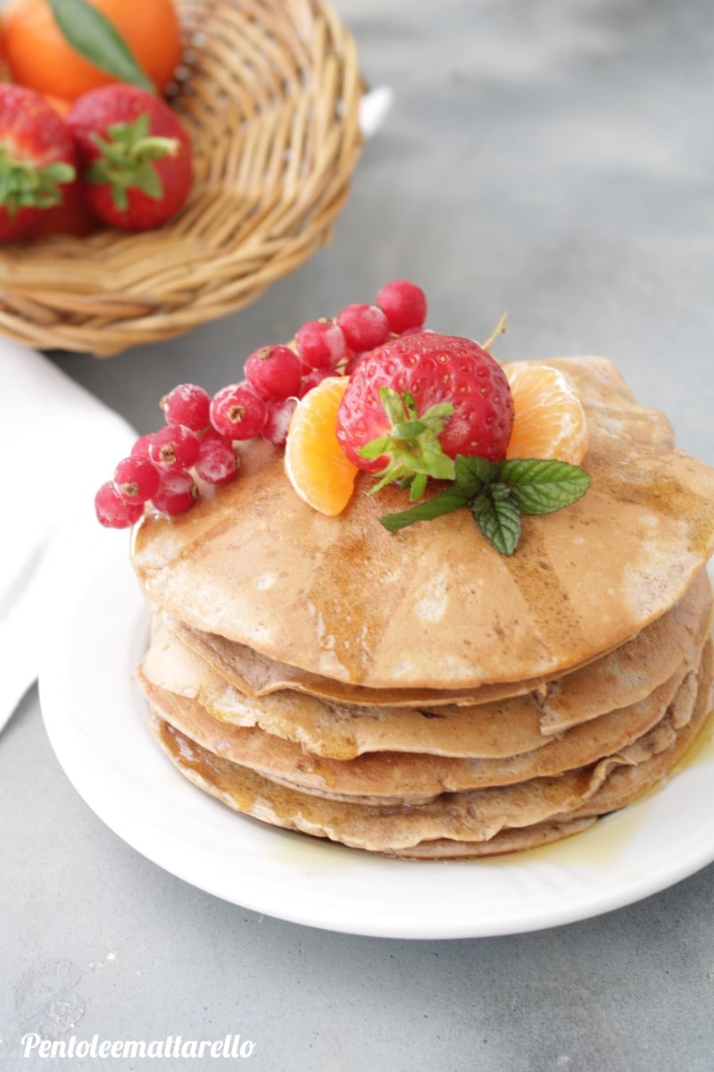 Receita de panqueca simples com nutella