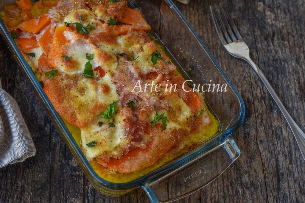 Parmigiana de abóbora light não frita