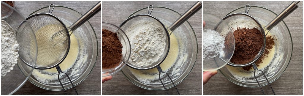 Bolo de chocolate na fritadeira a ar