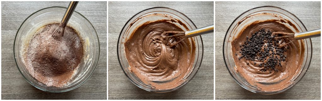 Bolo de chocolate na fritadeira a ar