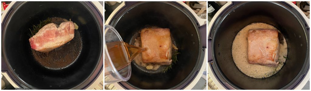 Lombo de porco na cerveja