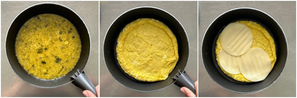 Omelete no micro-ondas