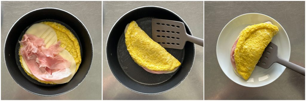 Omelete no micro-ondas