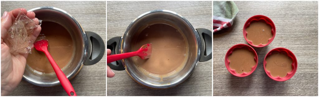 Panna cotta de chocolate ao leite