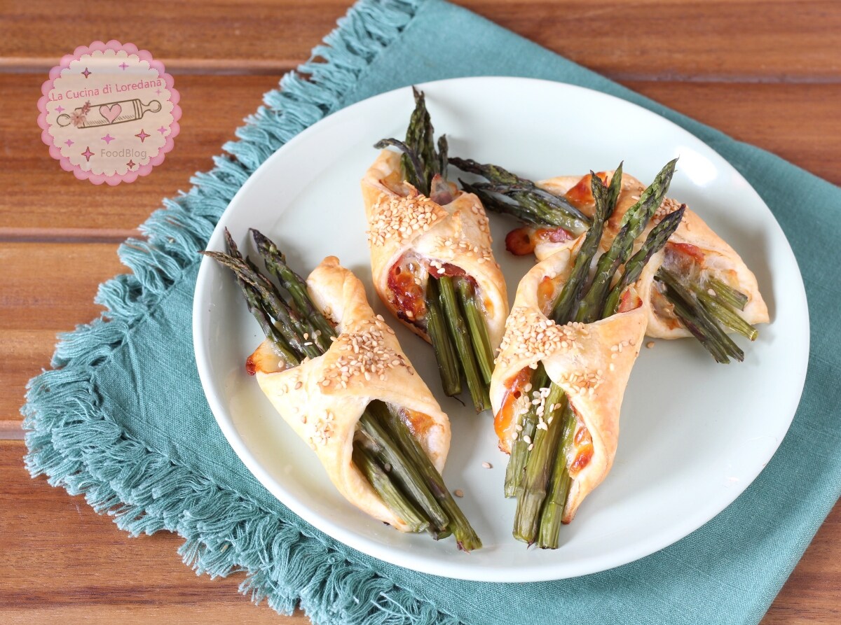 PASTELZINHOS FOLHADOS COM ASPARGOS E SPECK fáceis, saborosos e deliciosos