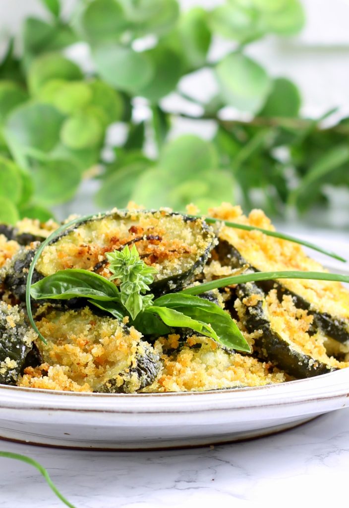 Pepinos gratinados no forno