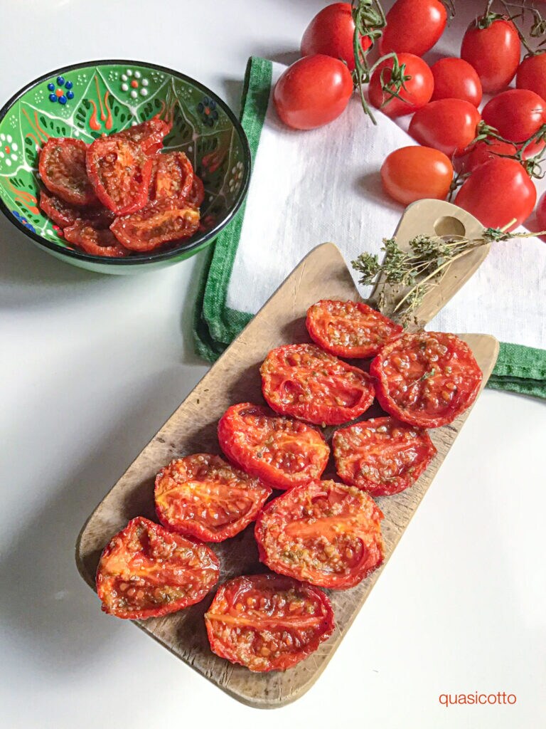 Tomatinhos confit em metade do tempo