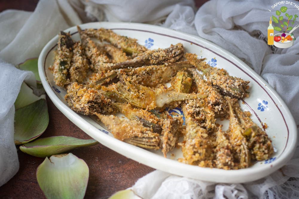 Alcachofras gratinadas e temperadas deliciosas
