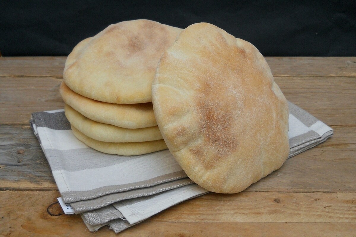 Pita grega, pão muito macio