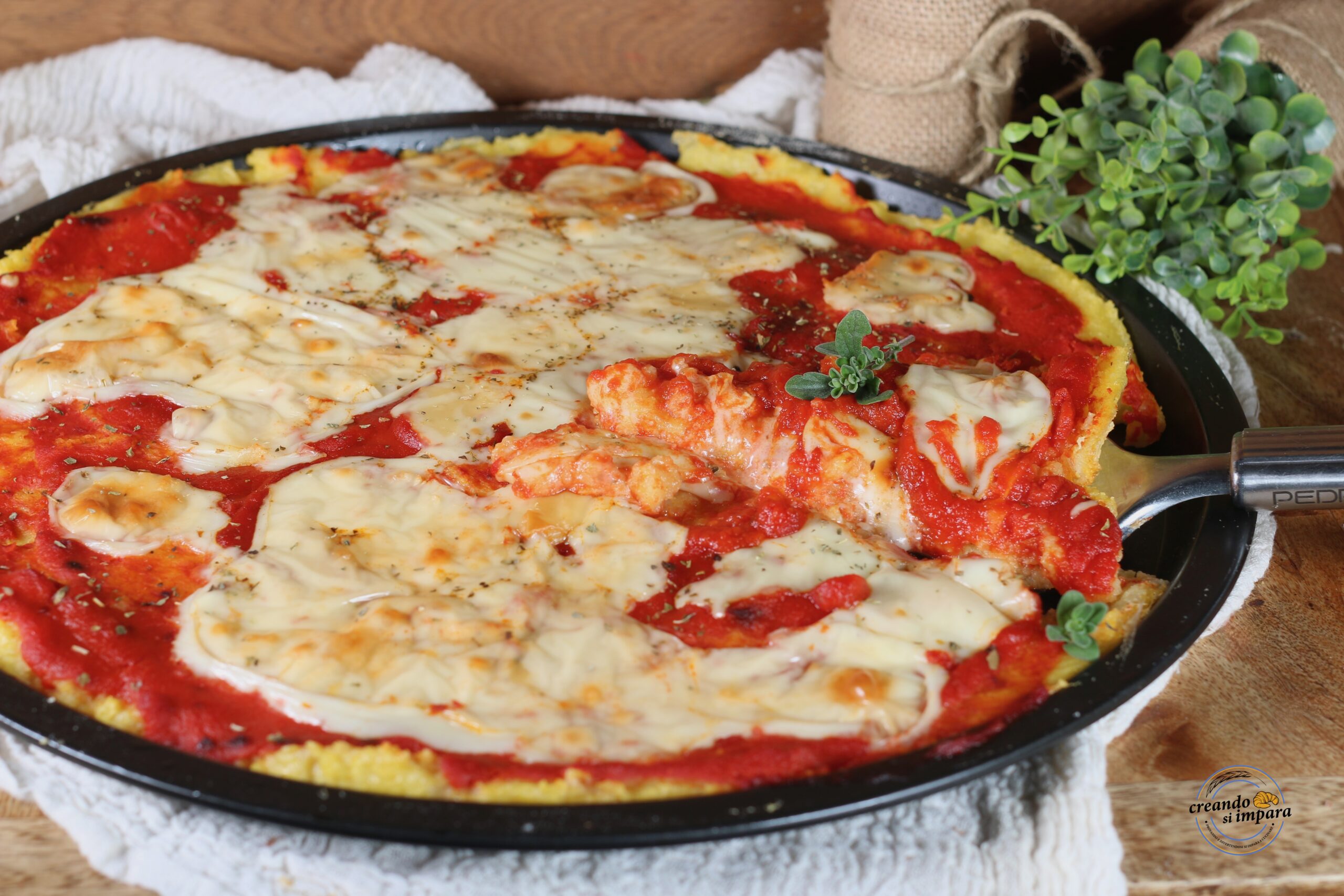 Pizza de polenta