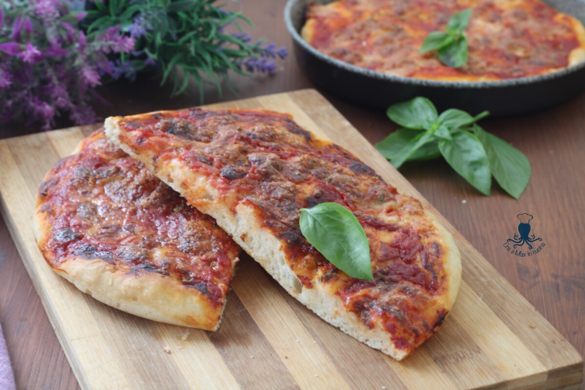 Pizza na fritadeira elétrica