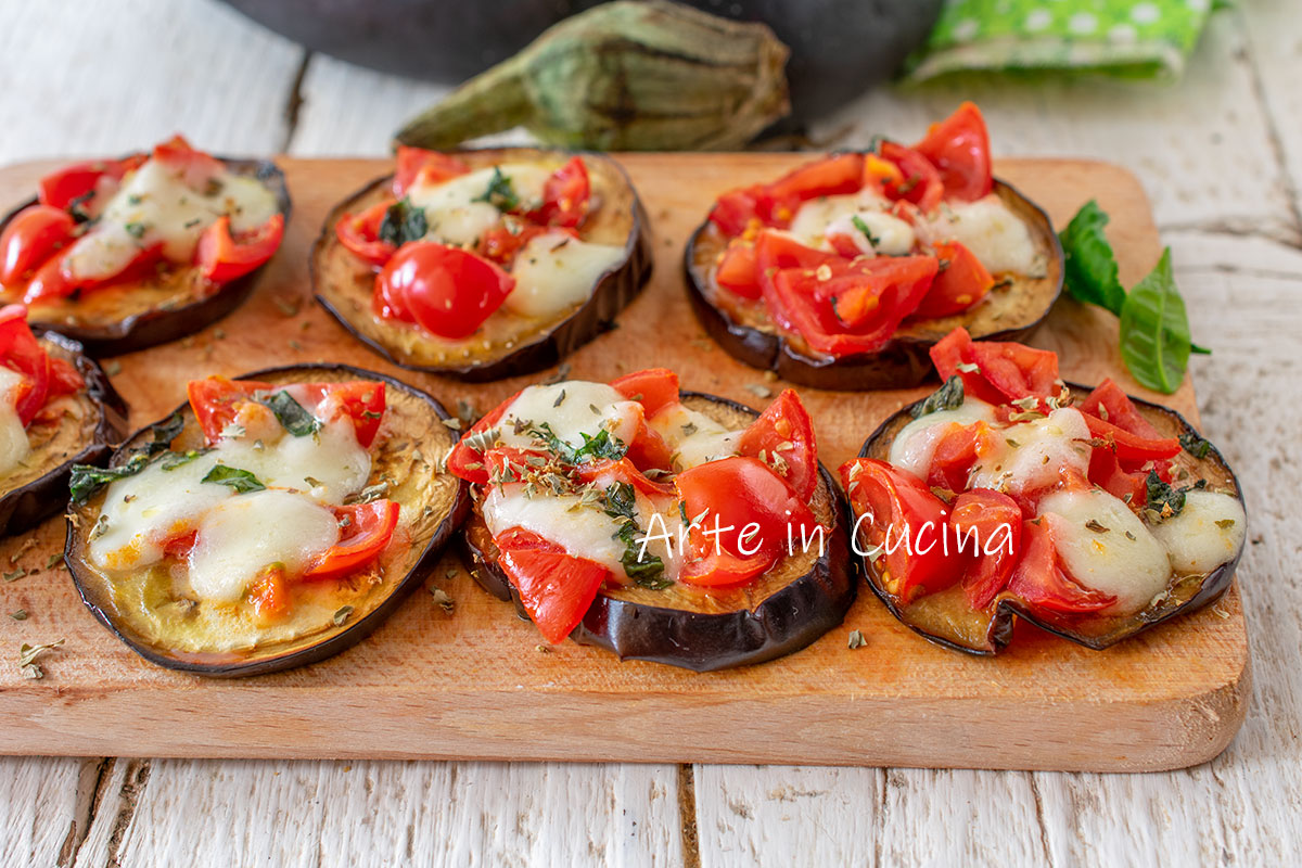 Pizzinhas com berinjela