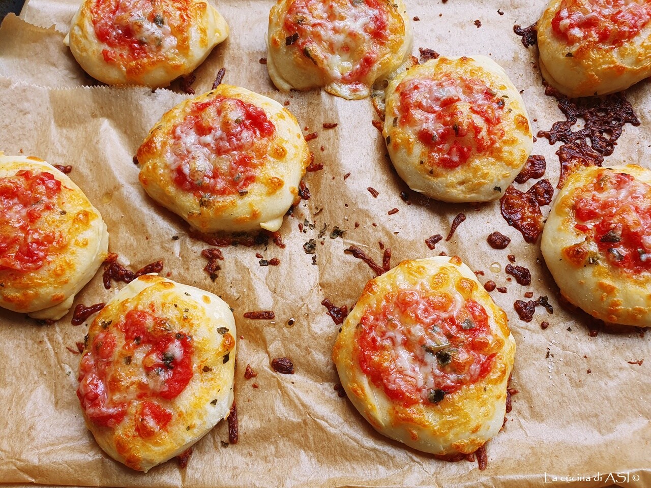 Pizzinhas macias para o buffet