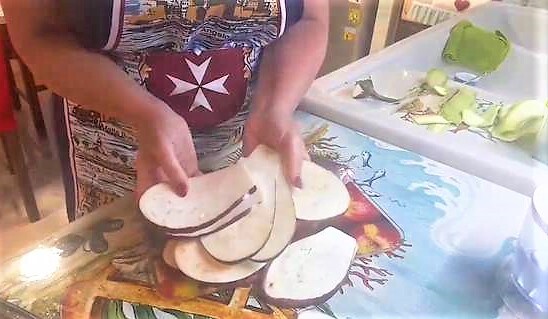 berinjelas em fatias