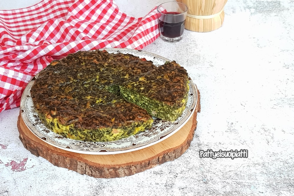 omelete de espinafre ao forno