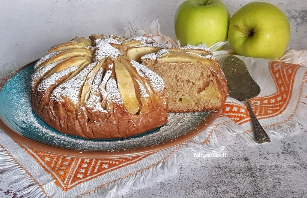 bolo de maçã com farinha integral 7 cereais