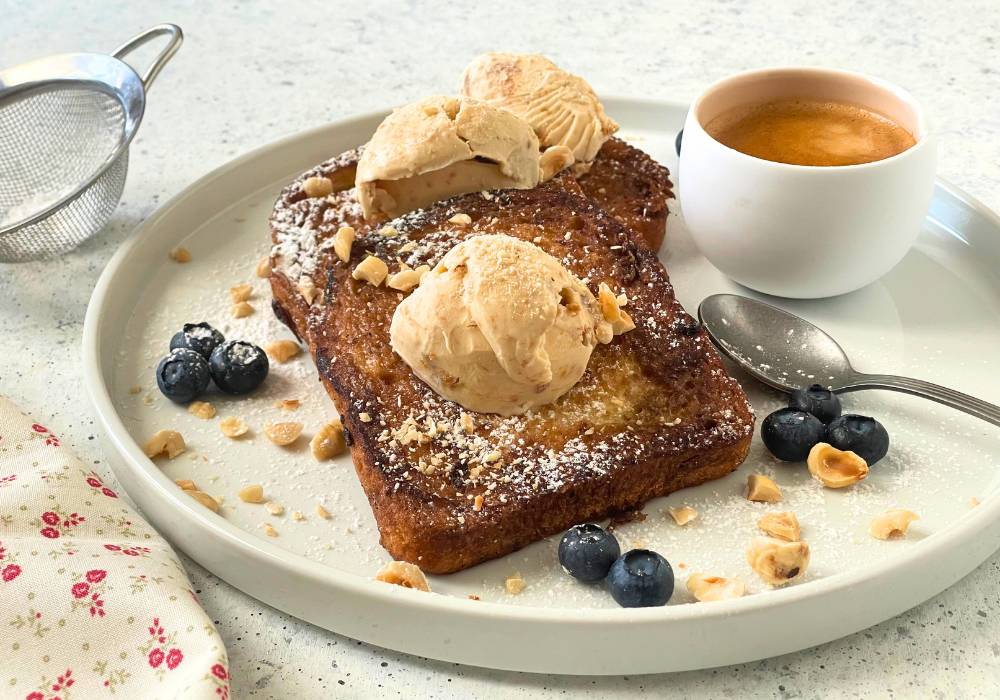 Rabanada de café com creme