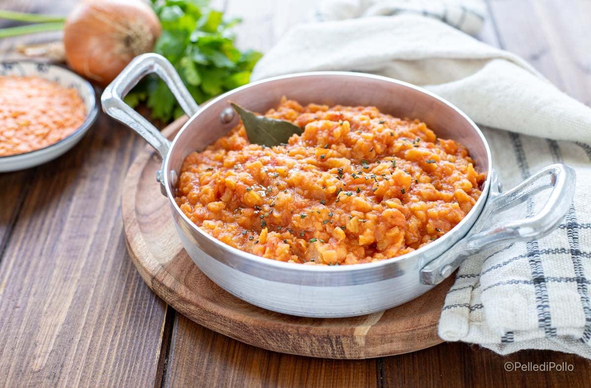 Ragu de lentilhas vermelhas