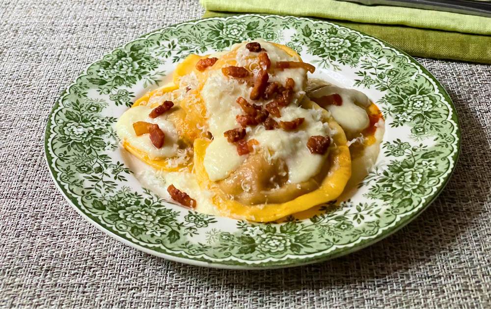 Raviolo à Amatriciana Líquida
