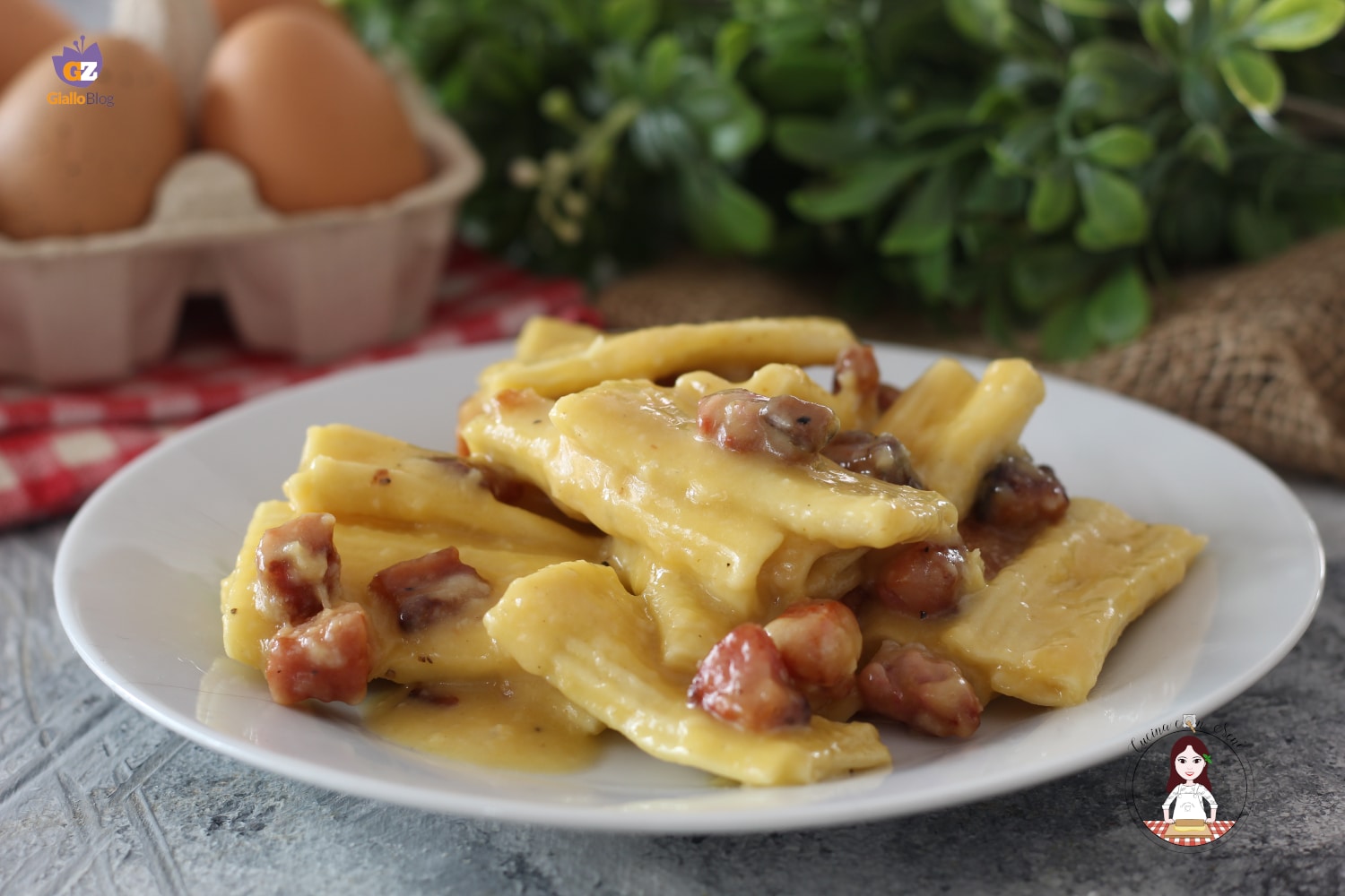 Rigatoni à Carbonara
