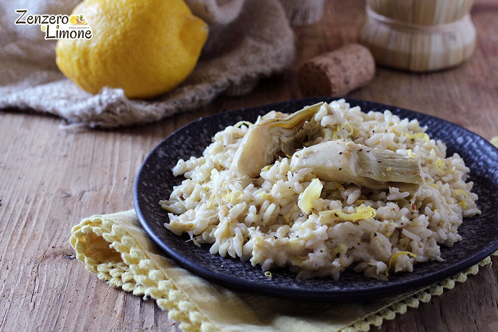 risoto com alcachofras
