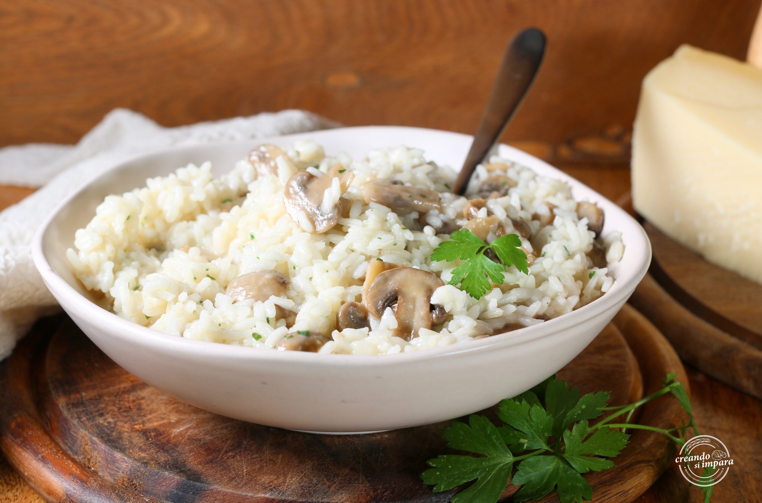 Risoto com cogumelos
