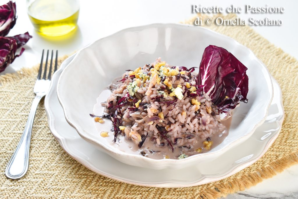receita de risoto radicchio e gorgonzola
