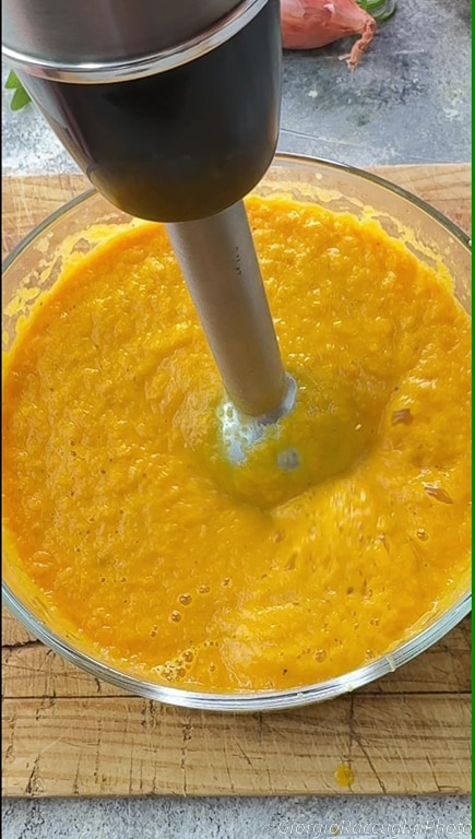 risoto gratinado com abóbora e linguiça
