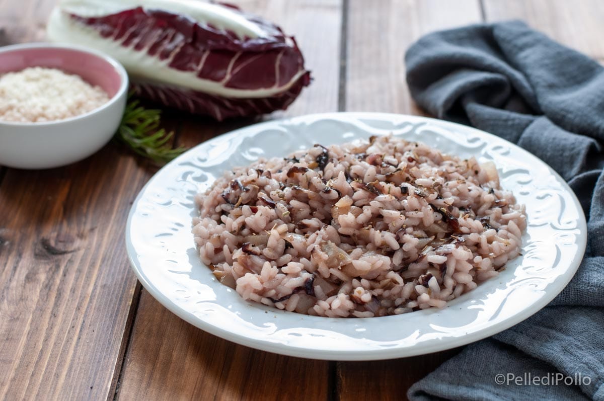Risoto de radicchio vermelho