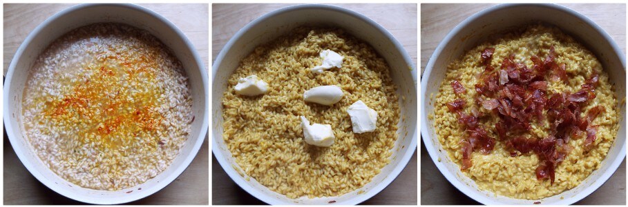 risoto queijo cremoso e speck - procedimento 2