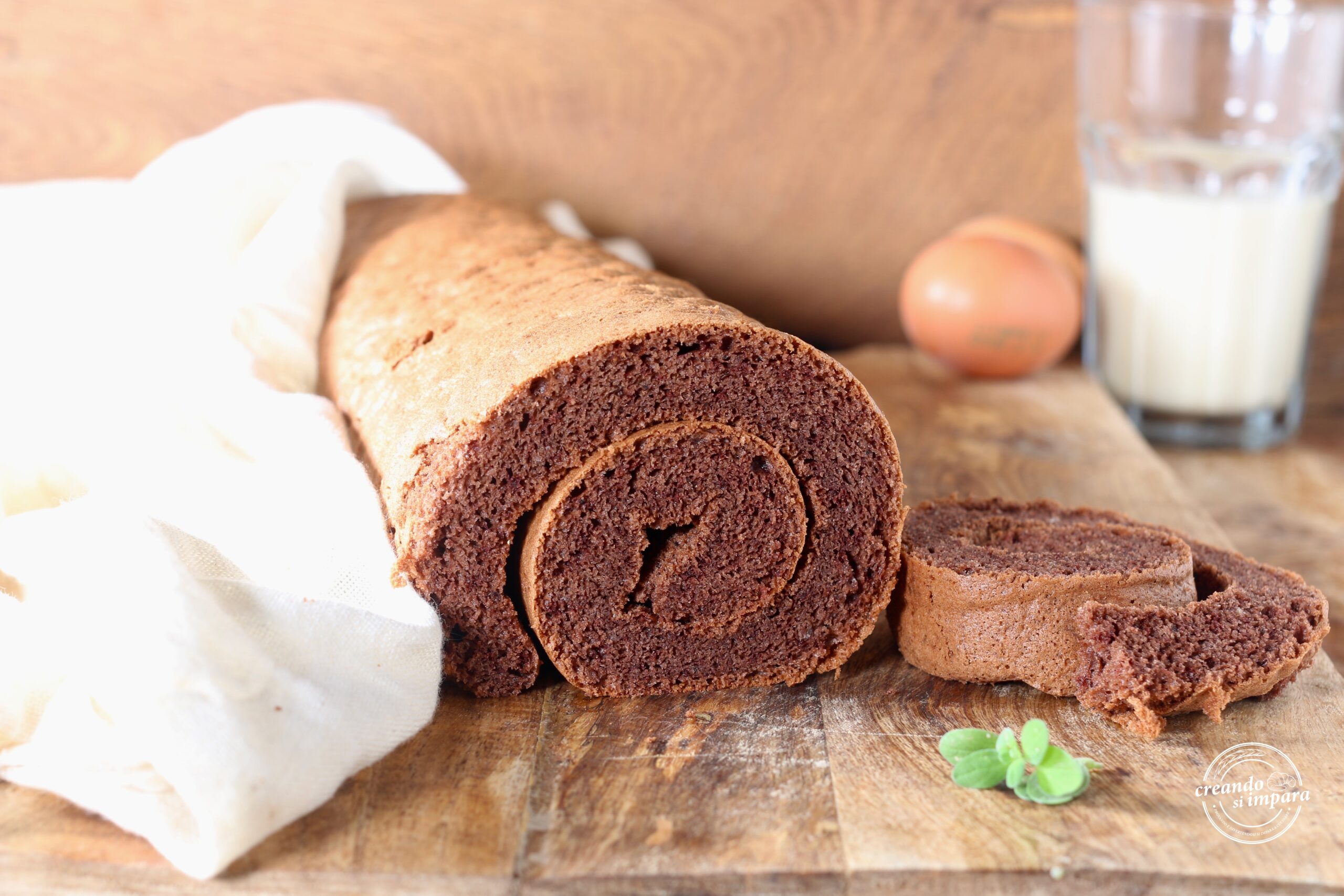 Rocambole de cacau
