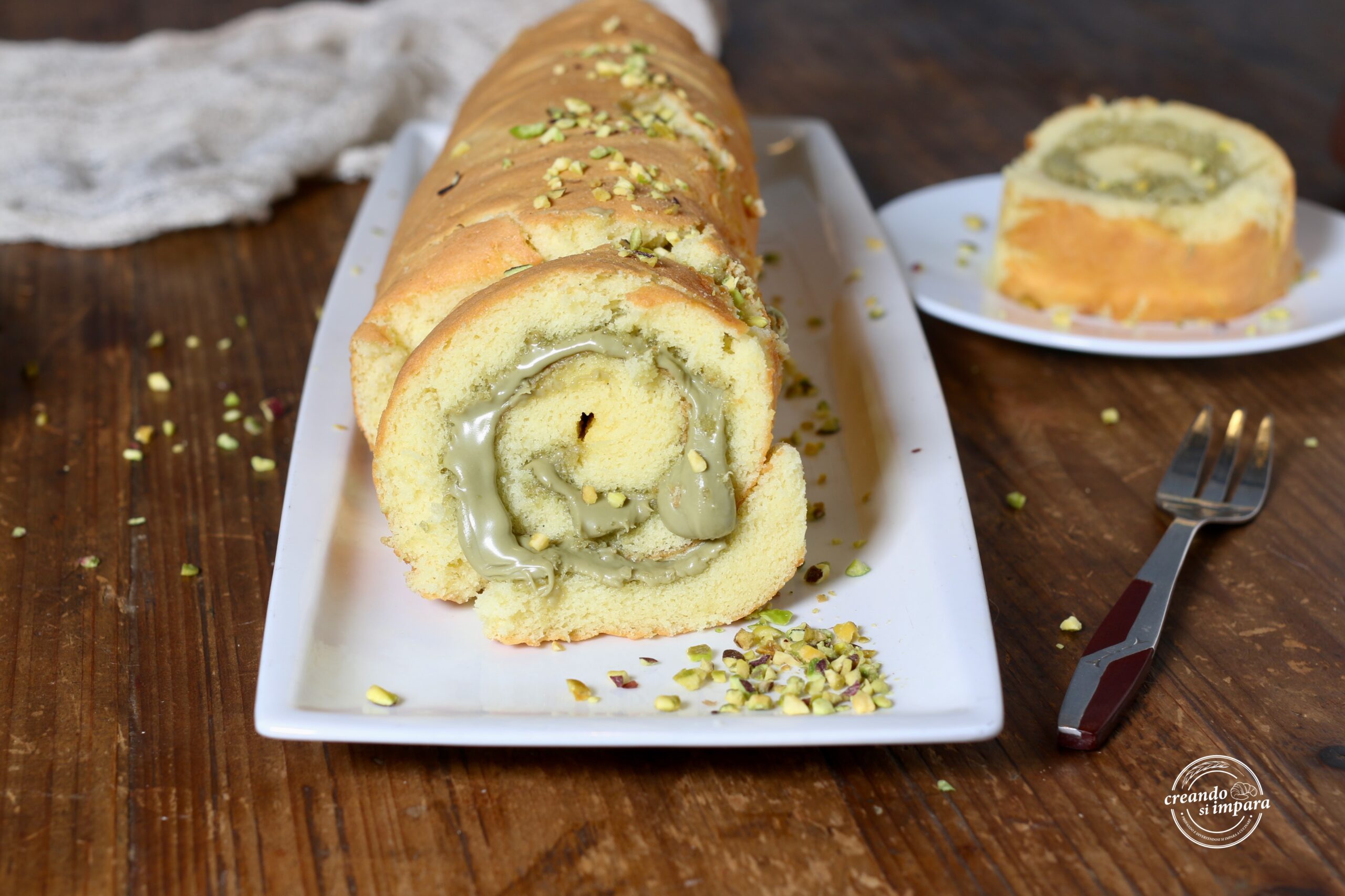 Rocambole de pistache