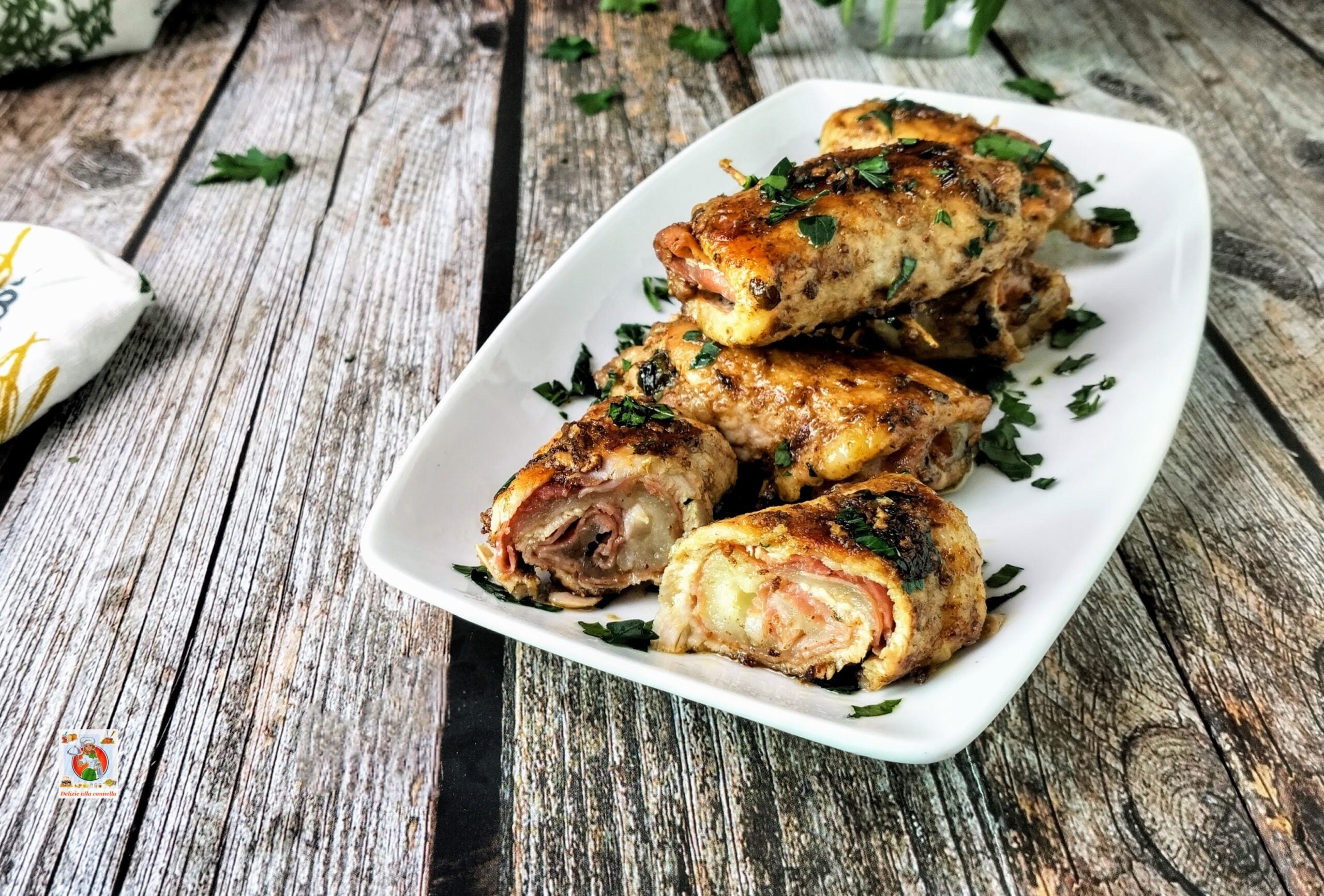Rolinhos de lombo recheados: deliciosos pedaços cheios de sabor e com um coração derretido.