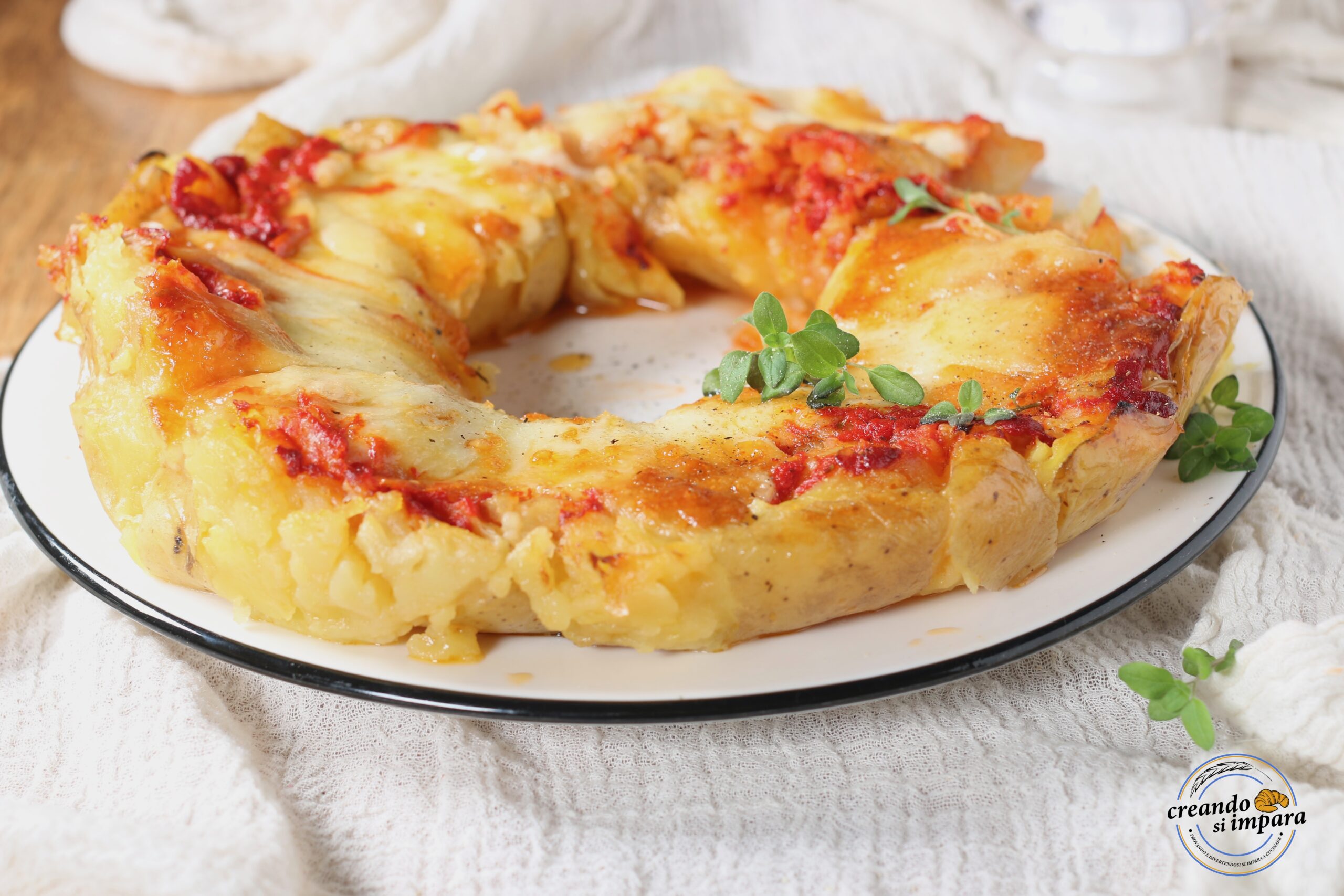 Rosca de batata cremosa