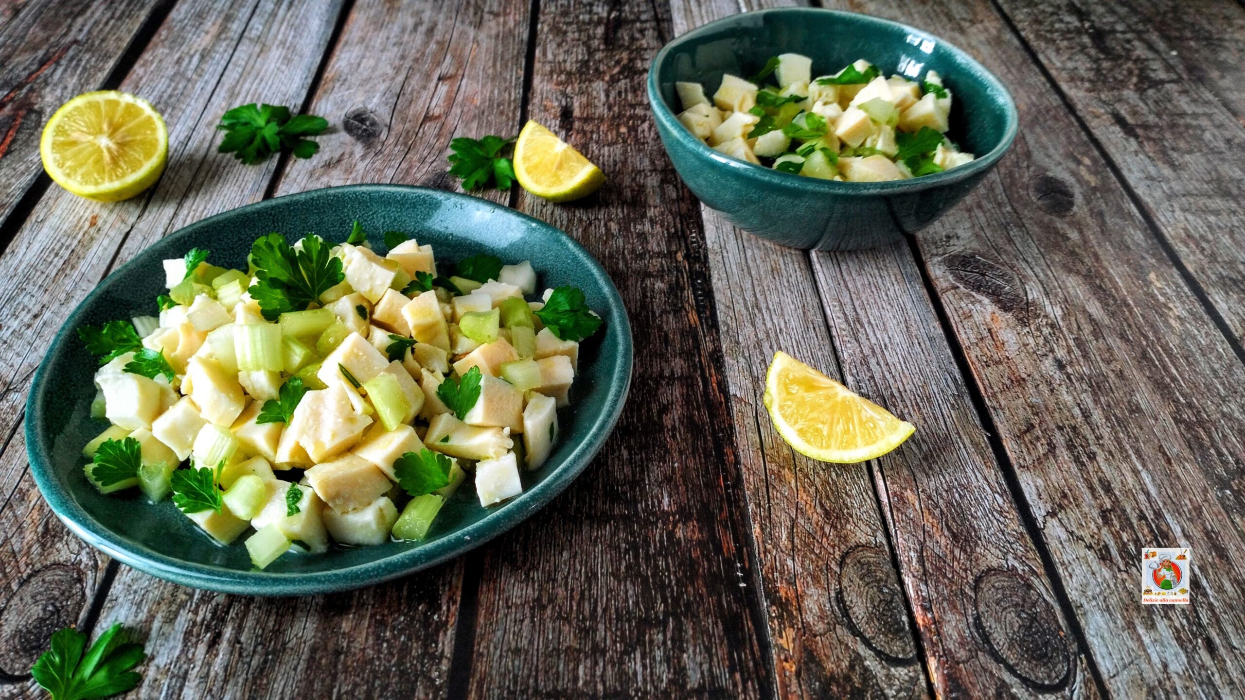 Salada de lulas com aipo e limão: uma explosão de sabores mediterrâneos!