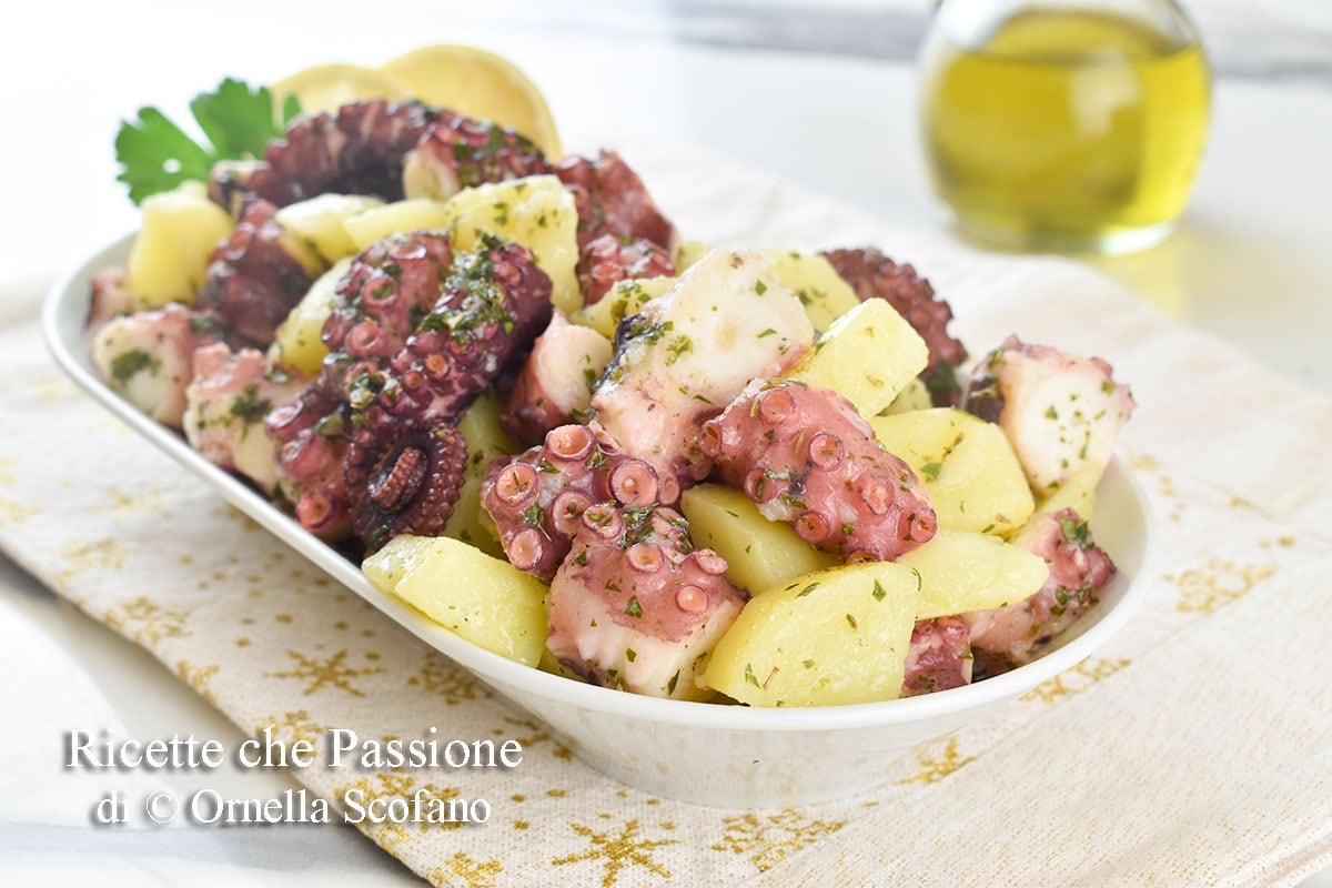 Polvo com batatas ao molho salmoriglio – salada mais saborosa para o Natal