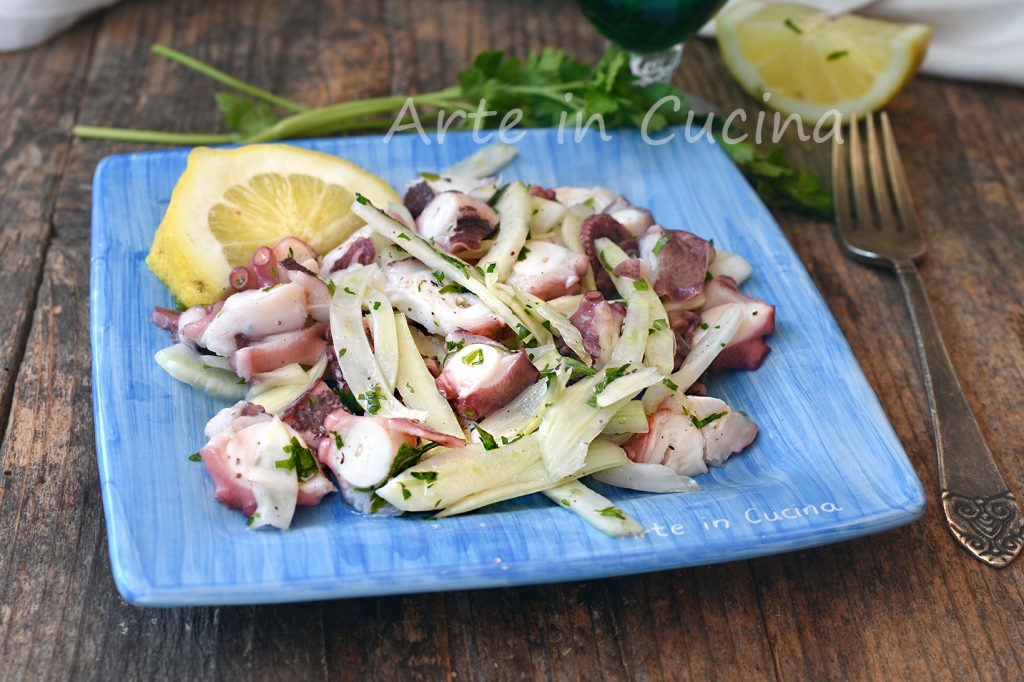 Salada de polvo com erva-doce