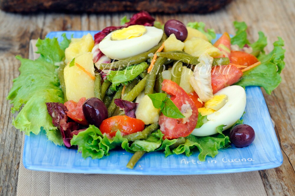 Salada de vagens, ovos e batatas receita leve vickyart arte na cozinha