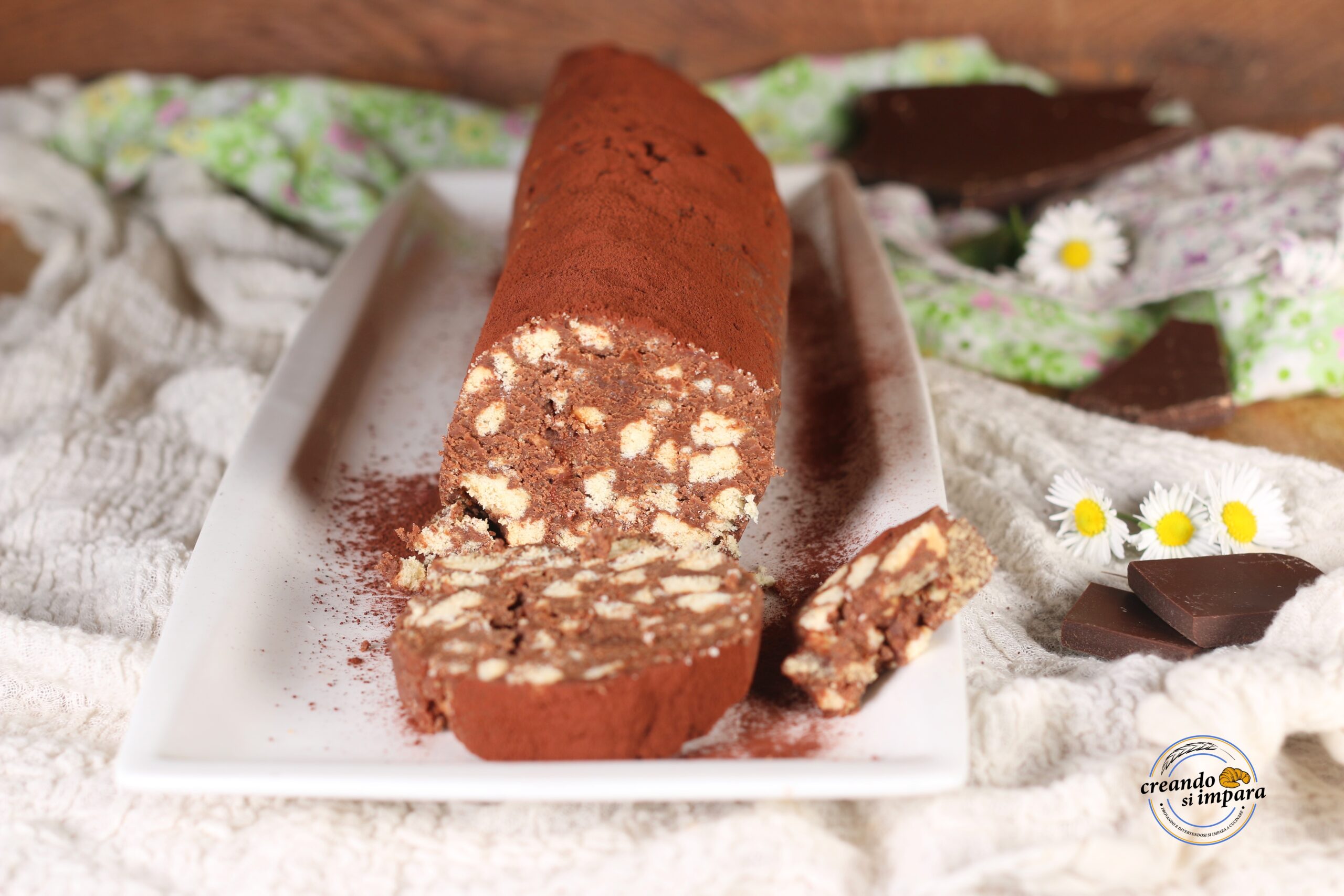 Salame de chocolate com ricota
