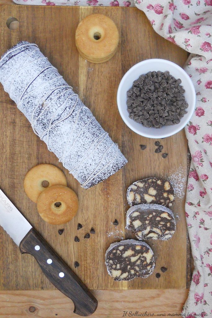 Salame de chocolate com café vert