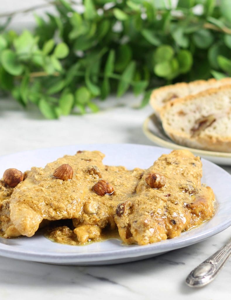 Peito de frango cremoso ao café