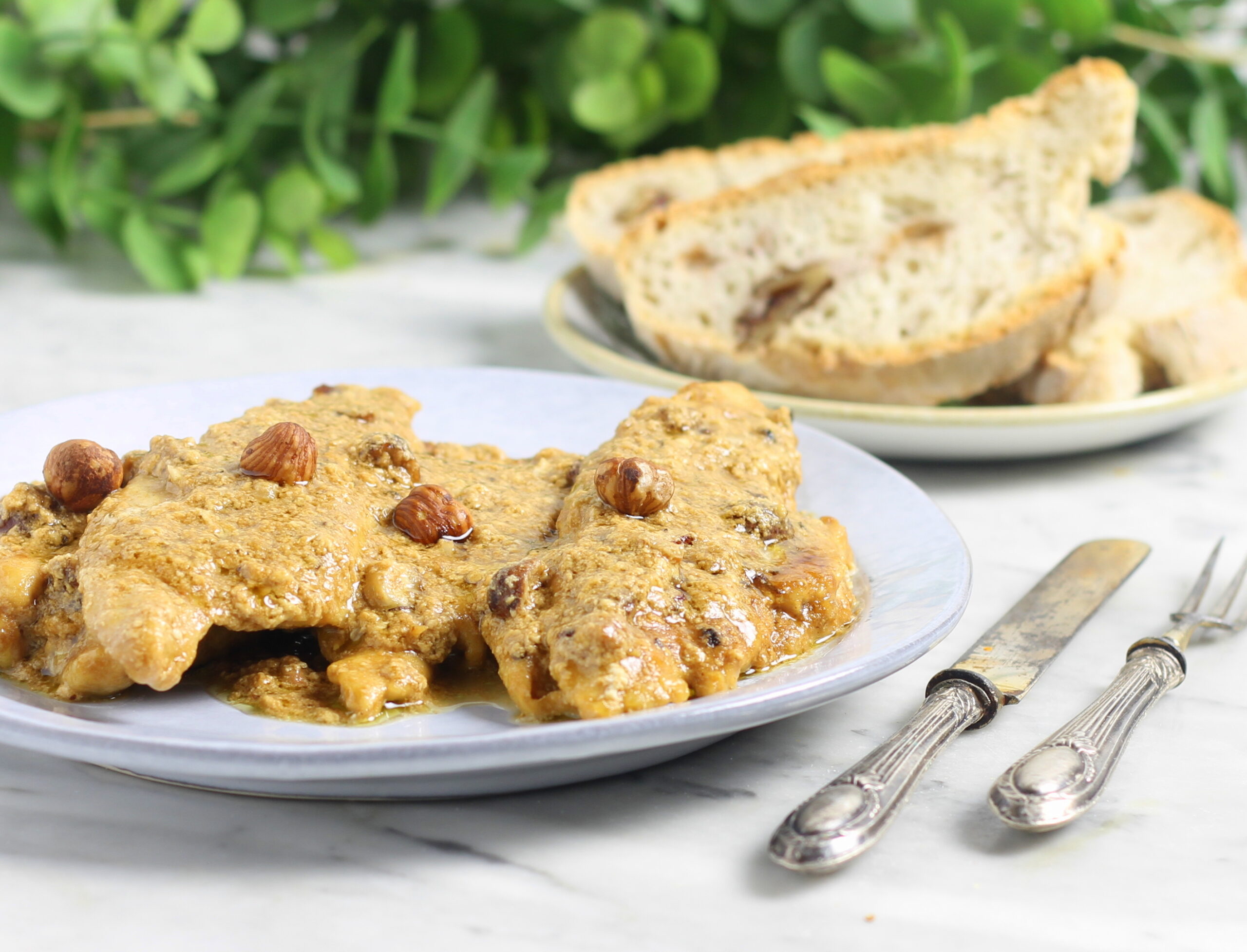 Peito de frango cremoso ao café