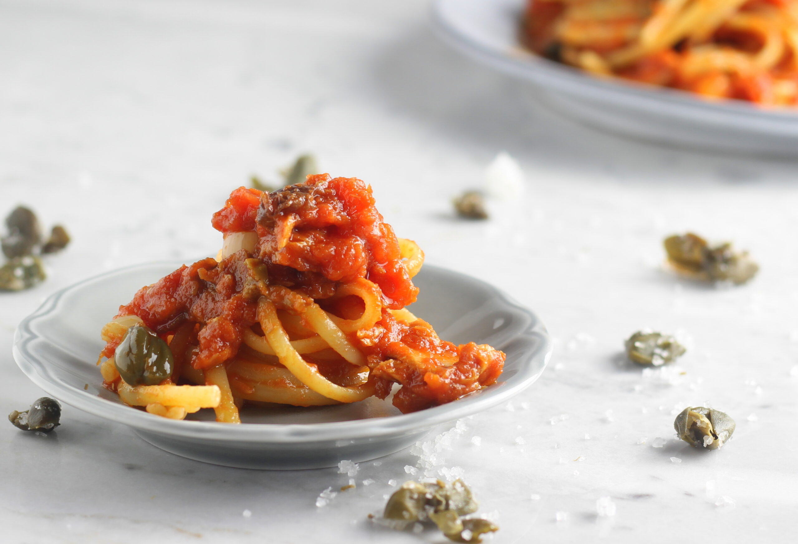 Linguine ao molho de atum