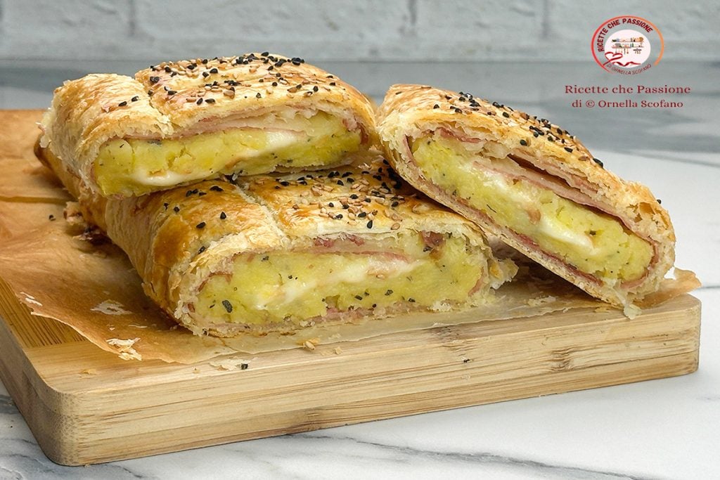 Receita de strudel salgado de batatas