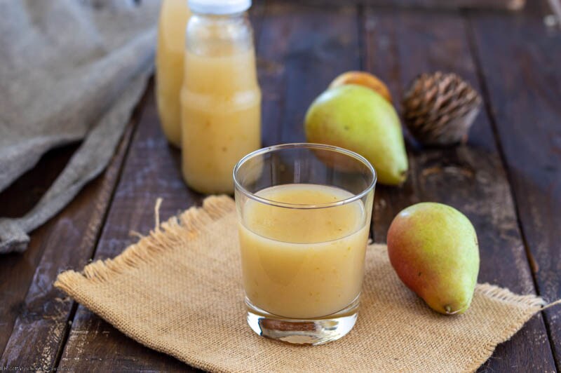 Suco de pera sem açúcar
